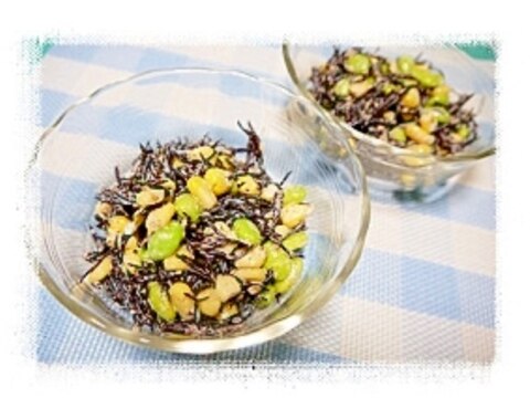 ひじきと枝豆とコーンのサラダ